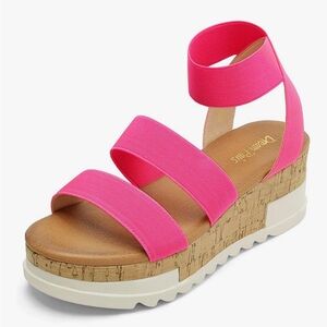 Dream Pairs Pink Platform Sandals